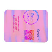 Minimaal enkelvoudig q r code add logo san code na magneet (Horizontaal)