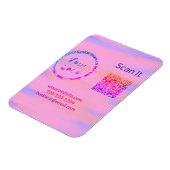 Minimaal enkelvoudig q r code add logo san code na magneet (Linkerzijde)