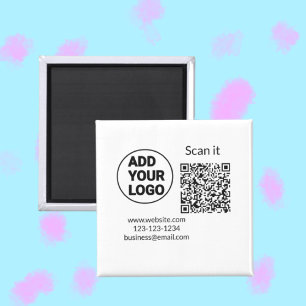Minimaal enkelvoudig q r code add logo san code na magneet