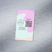 Minimaal enkelvoudig q r code add logo san code na magnetisch visitekaartje (Voorbeeld)
