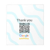 Minimaal enkelvoudig q r code add logo san code na notitieblok (Voorkant)