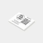 Minimaal enkelvoudig q r code add logo san code na post-it® notes (Schuin)