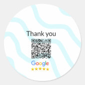 Minimaal enkelvoudig q r code add logo san code na ronde sticker (Voorkant)