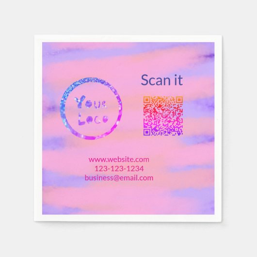 Minimaal enkelvoudig q r code add logo san code na servet (Voorkant)