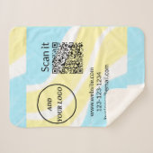 Minimaal enkelvoudig q r code add logo san code na sherpa deken (Voorkant (horizontaal))