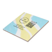 Minimaal enkelvoudig q r code add logo san code na tegeltje (Zijkant)