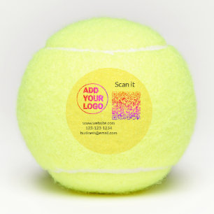 Minimaal enkelvoudig q r code add logo san code na tennisballen
