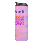 Minimaal enkelvoudig q r code add logo san code na thermosbeker (Geroteerd rechts)