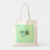 Minimaal enkelvoudig q r code add logo san code na tote bag (Achterkant)