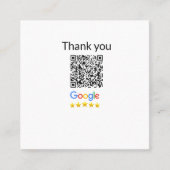 Minimaal enkelvoudig q r code add logo san code na vierkante visitekaartje (Voorkant)