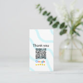 Minimaal enkelvoudig q r code add logo san code na visitekaartje (Staand voorkant)