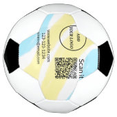 Minimaal enkelvoudig q r code add logo san code na voetbal (Gedraaid)