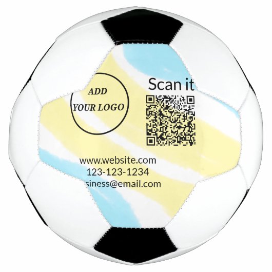 Minimaal enkelvoudig q r code add logo san code na voetbal (Voorkant)