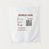 Minimaal enkelvoudig q r code add logo san code na wandkleed (Voorkant)