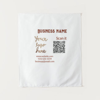 Minimaal enkelvoudig q r code add logo san code na wandkleed