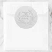 Minimaal faux blind deboss katoenen trouw sticker (Tas)
