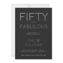 Minimaal Fifty and Fabulous 50ste verpartij