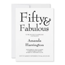 Minimaal Fifty and Fabulous 50ste verpartij