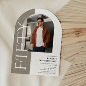 Minimaal FIFTY Arch Foto 50e verjaardag Kaart