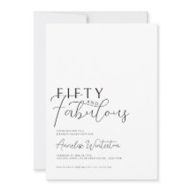 Minimaal Fifty en Prachtige 50e Verjaardag