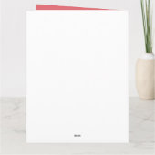 Minimaal Floral Eid Mubarak gepersonaliseerd Kaart (Achterkant)