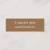 Minimaal Floral Holistic Therapy Visitekaartje (Achterkant)