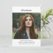 MINIMAAL |  foto afstudeer diner Kaart (Staand voorkant)