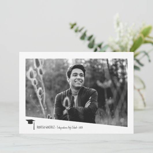 Minimaal foto graduated angled Lijst Kaart (Staand voorkant)