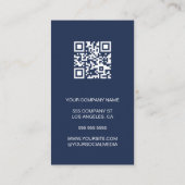 Minimaal Foto QR Foto Professioneel Visitekaartje (Achterkant)