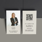 Minimaal Foto QR Foto Professioneel Visitekaartje