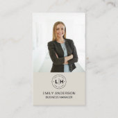 Minimaal Foto QR Foto Professioneel Visitekaartje (Voorkant)