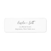 Minimaal fragment Elegant Return Address Label (Voorkant)