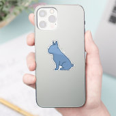 Minimaal Frans Bulldog-ontwerp Sticker (Telefoon)