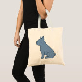Minimaal Franse Bulldog-ontwerp Tote Bag (Voorkant (product))