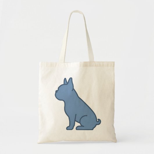Minimaal Franse Bulldog-ontwerp Tote Bag (Voorkant)