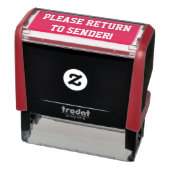 Minimaal "GA TERUG NAAR AFZENDER!" Rubberstempel Zelfinktende Stempel (Product)