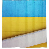 Minimaal geaccentueerd gebouw Abstracte door STayl Douchegordijn (Voorkant)