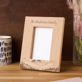 Minimaal gebergte gegraveerde lijstjes