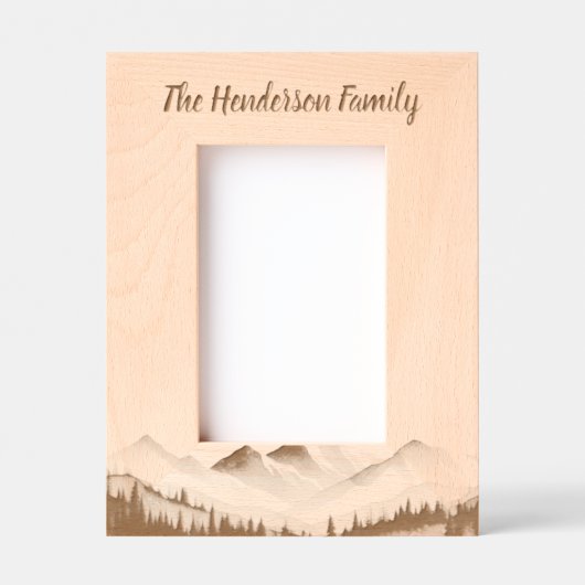 Minimaal gebergte gegraveerde lijstjes (Voorkant)