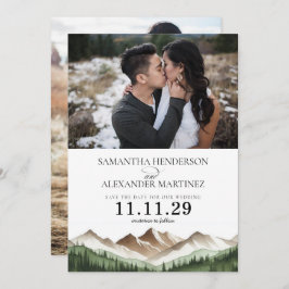 Minimaal gebergte save the date