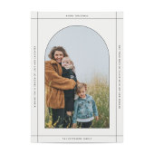 Minimaal gebogen kerstfoto feestdagenkaart