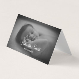 Minimaal geboorte-doula ontwerp voor pasgeboren zo visitekaartje
