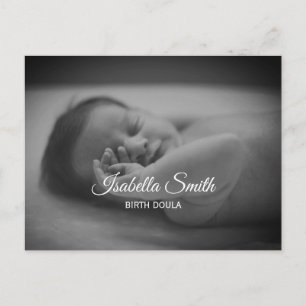 Minimaal Geboorte Doula Pasgeboren Zorg Design Briefkaart