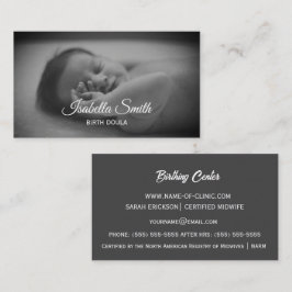 Minimaal Geboorte Doula Pasgeboren Zorg Design Visitekaartje