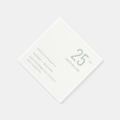 Minimaal gebundeld donkerblauw elk jaar Jubileum Servet (Hoek)