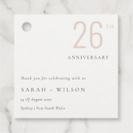 Minimaal gebundeld Jubileum per jaar Bedankjes Labels