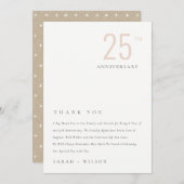 Minimaal gebundeld Jubileum per jaar Bedankkaart (Voorkant / Achterkant)