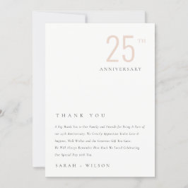 Minimaal gebundeld Jubileum per jaar Bedankkaart