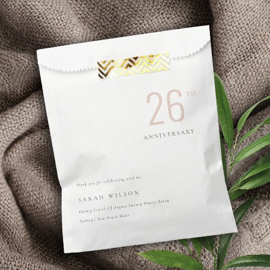 Minimaal gebundeld Jubileum per jaar Bedankzakje