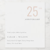 Minimaal gebundeld Jubileum per jaar Wijn Etiket (Enkel label)